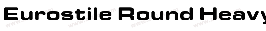 Eurostile Round Heavy字体转换